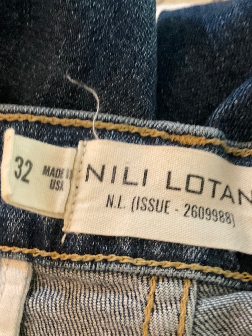 Nili Lotan Anna Wide-Leg Jeans in Medium Blue Wash sz 32 / see description - Picture 5 of 7